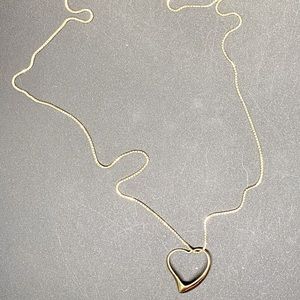 14K 28” Gold Chain with 14K Heart Pendant